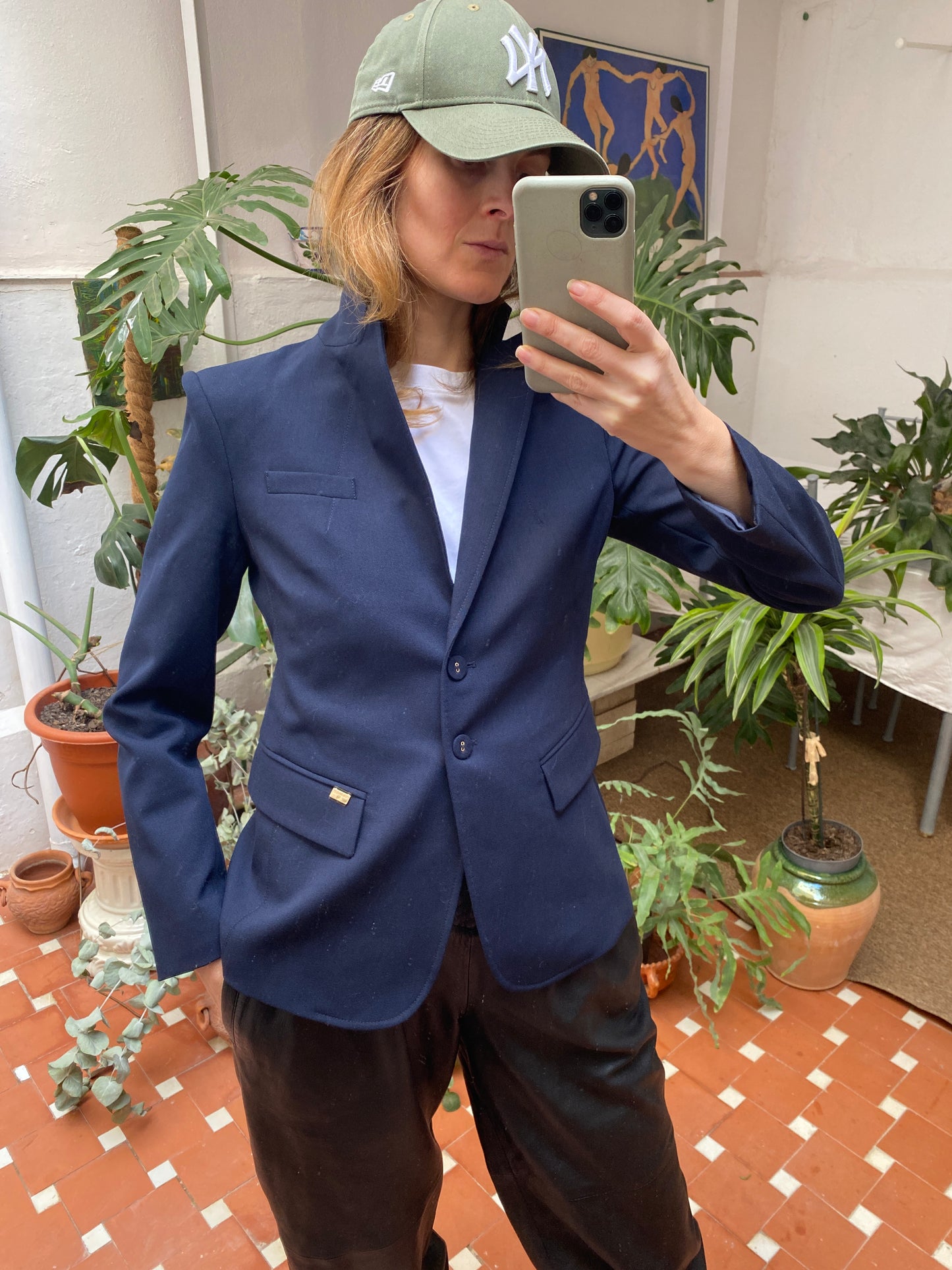 Patrizia Pepe navy blazer – Made in Italy – Size IT 42