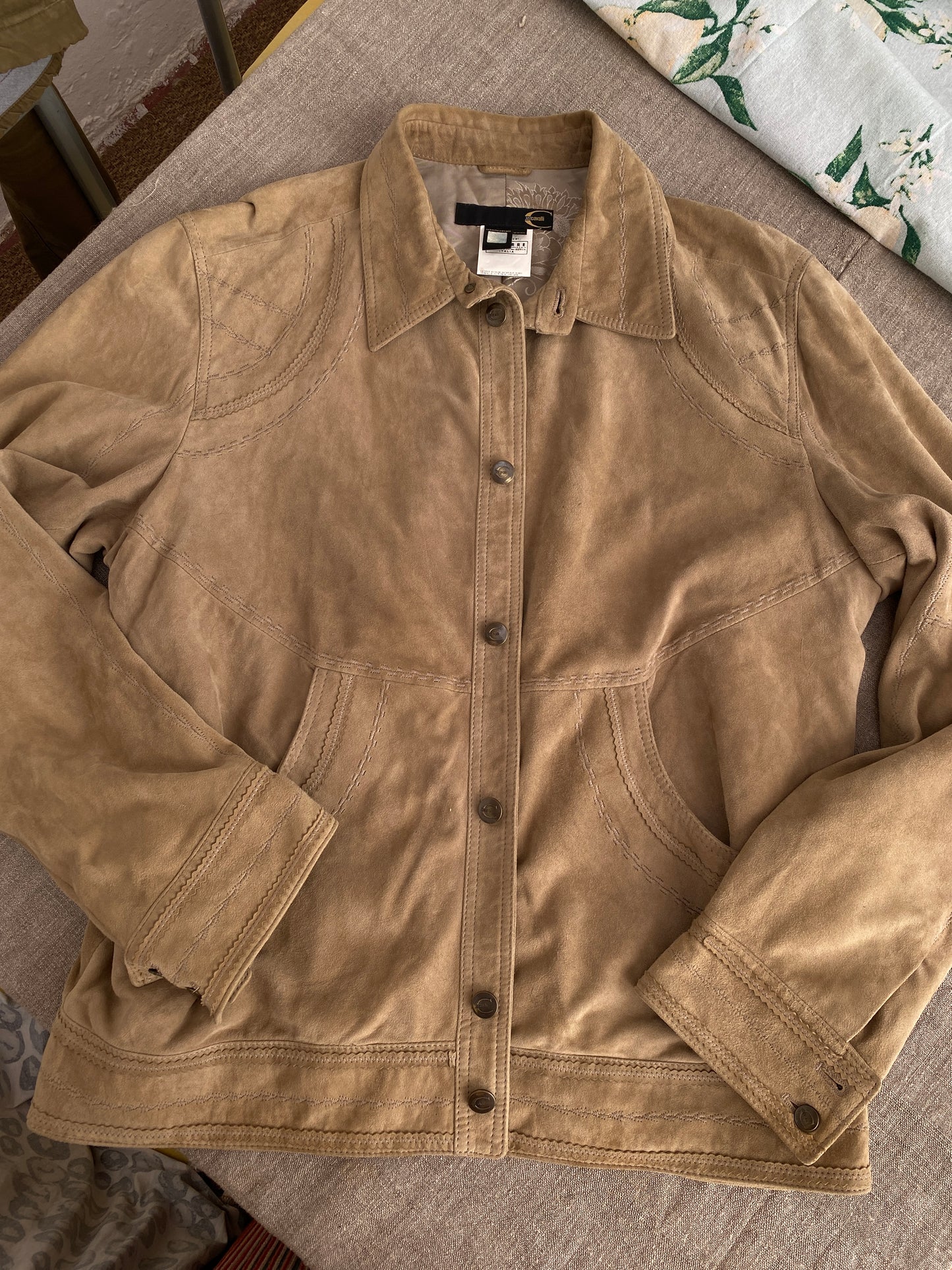 Roberto Cavalli Suede Jacket – Size XXXL