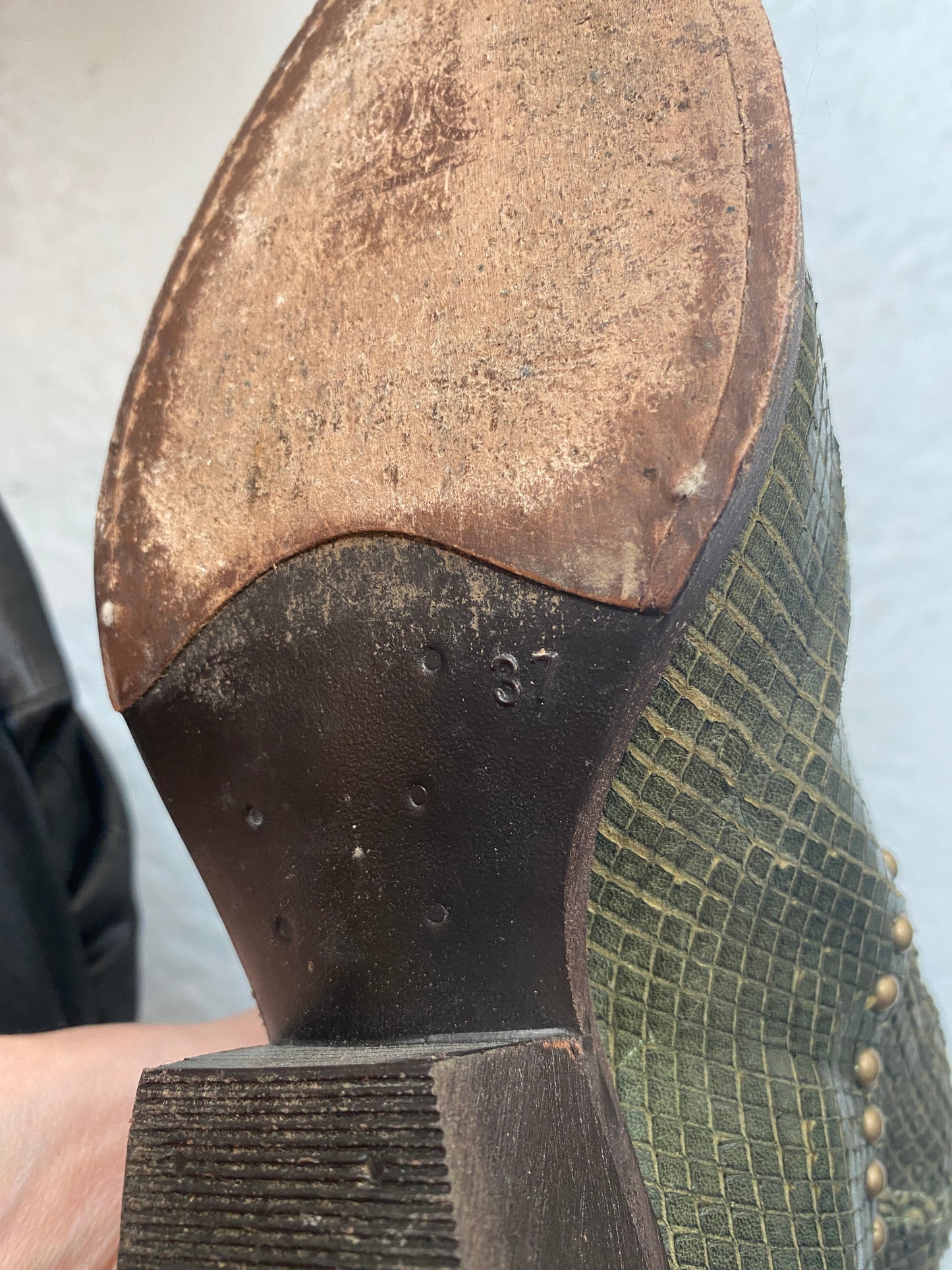 Vintage Fornarina Snakeskin Leather Boots