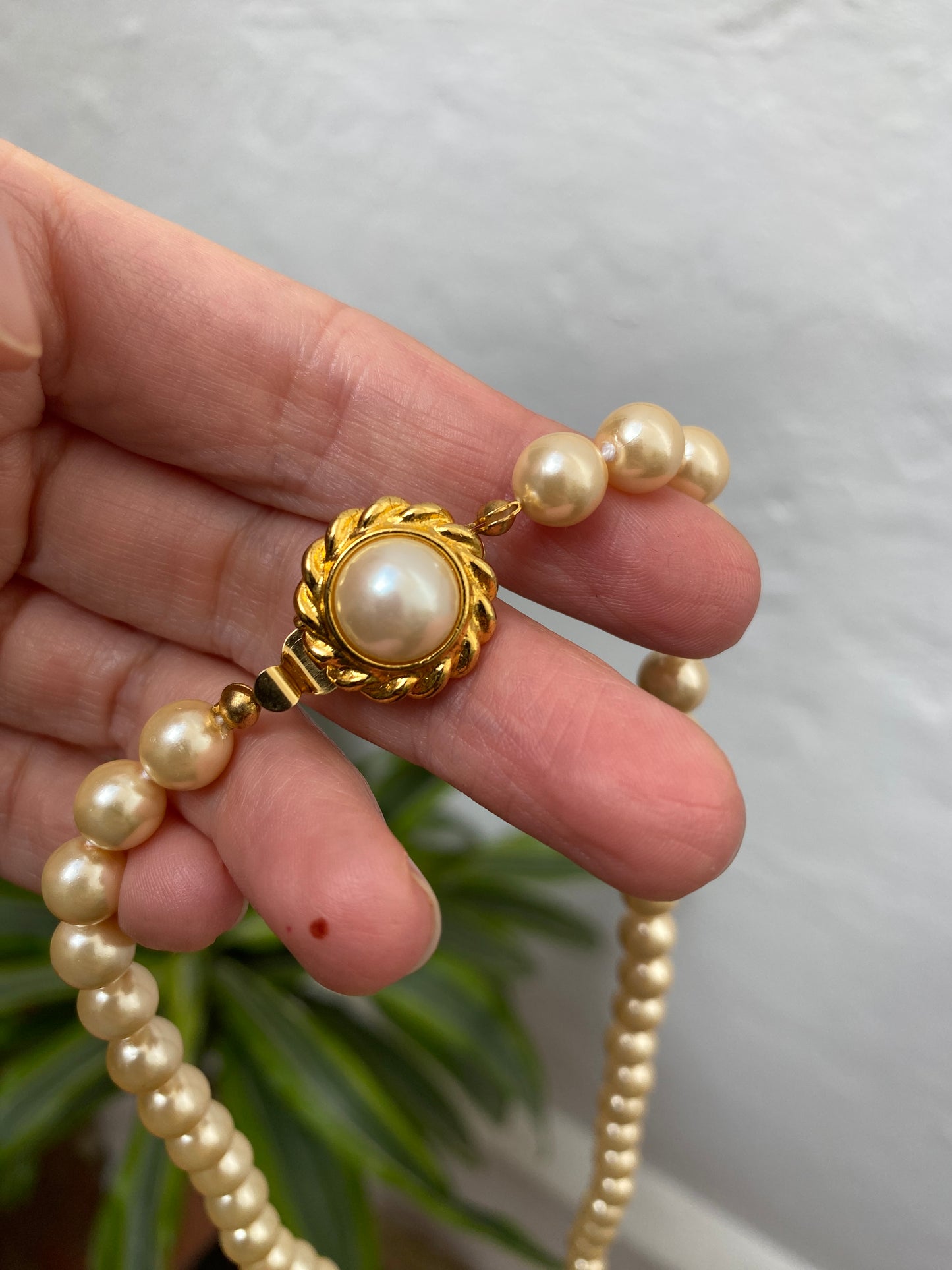 Talbots Classic Gold-Tone Pearl Necklace