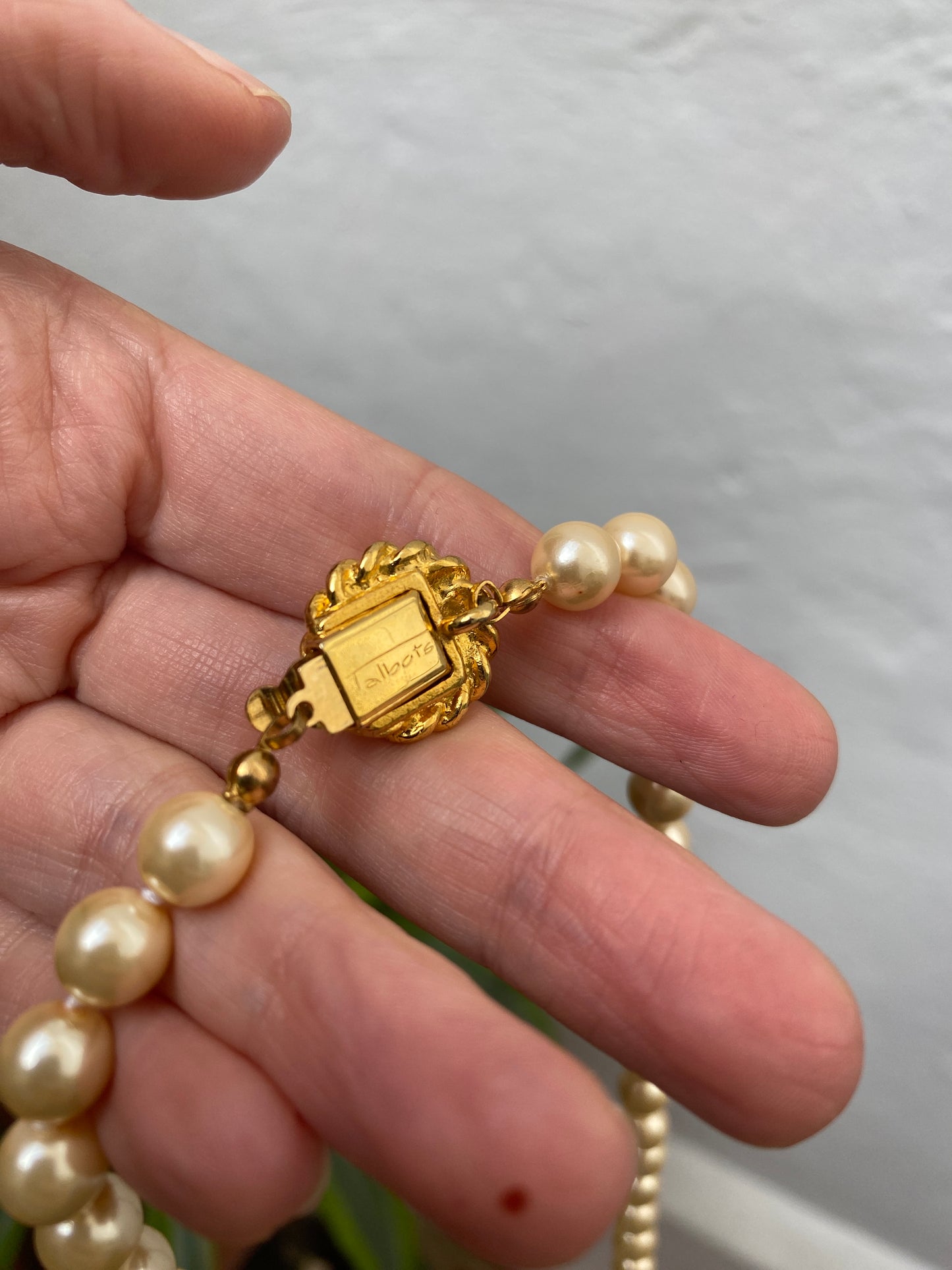 Talbots Classic Gold-Tone Pearl Necklace