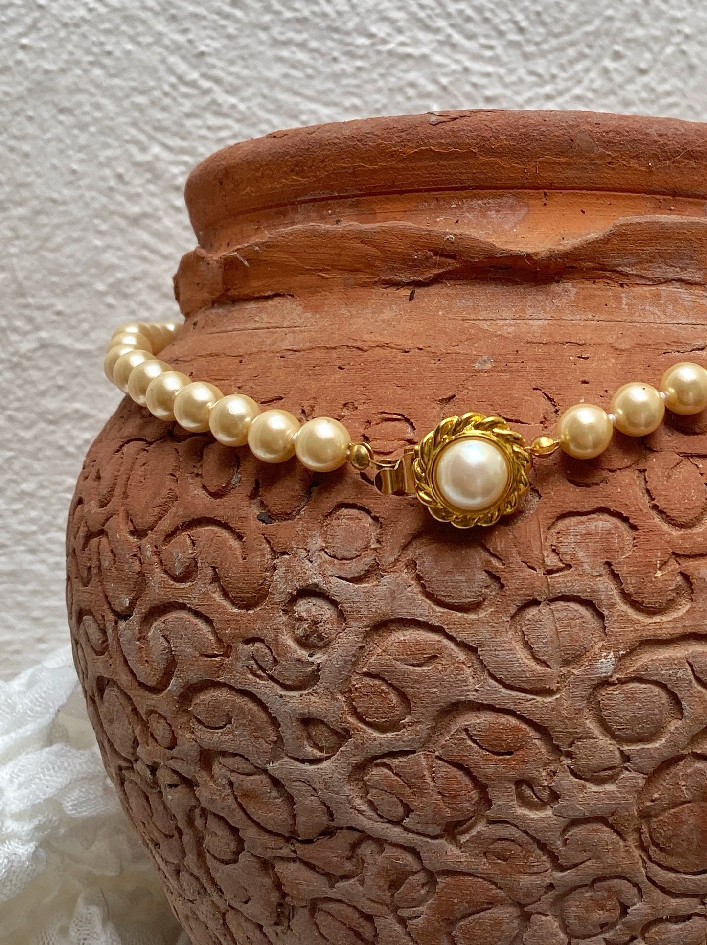 Talbots Classic Gold-Tone Pearl Necklace