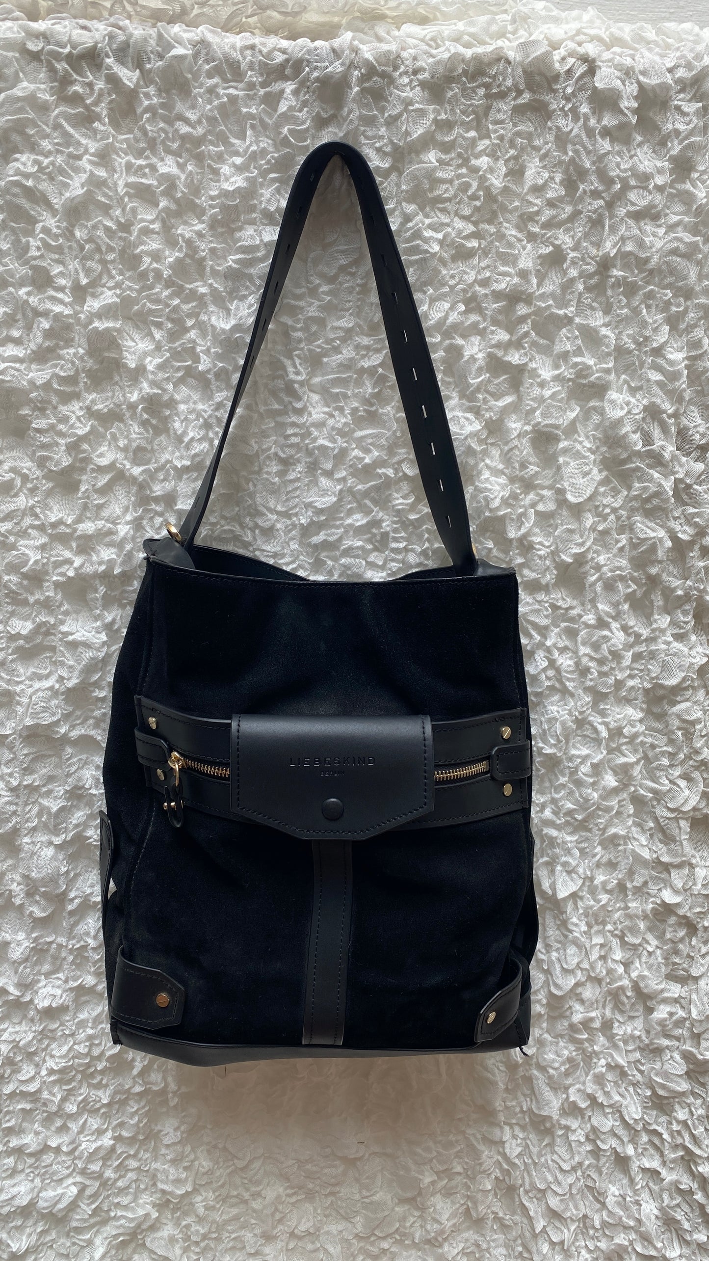 Liebeskind Berlin Suede Shoulder Bag – Dual Strap Design