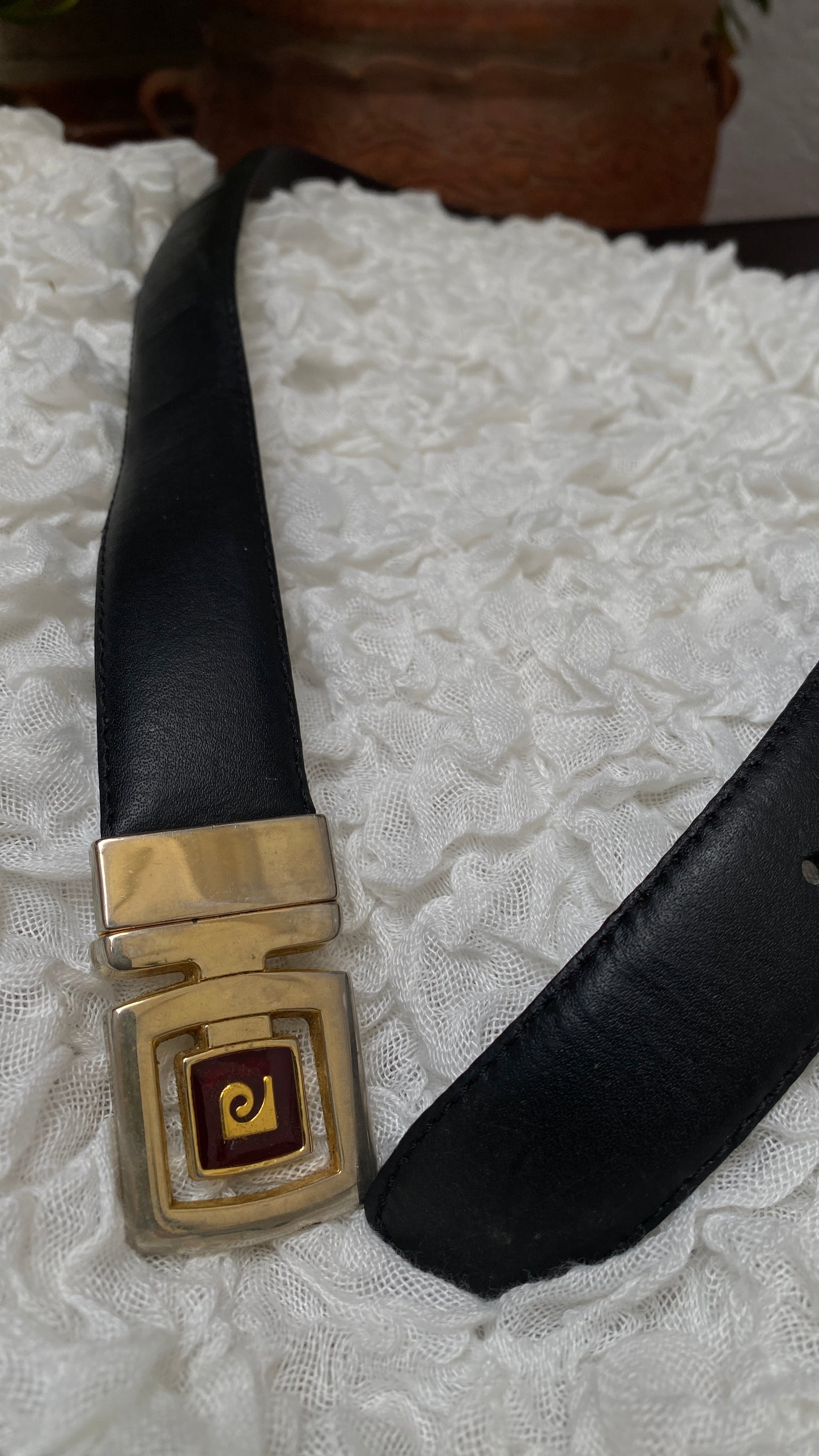 Vintage Pierre Cardin Leather Belt – 103 cm