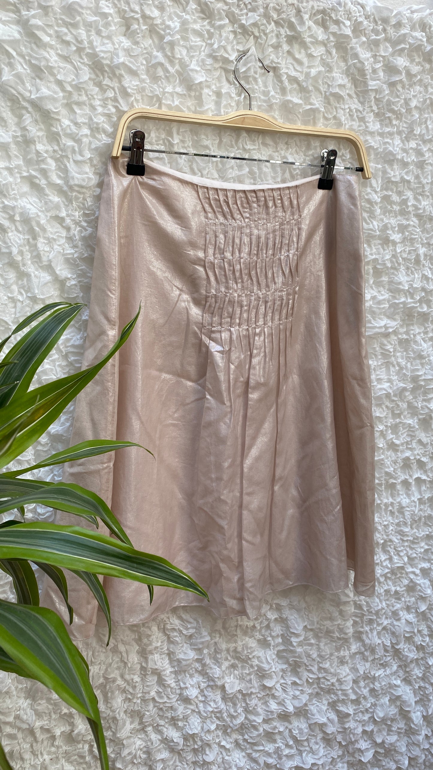 St. Emile Midi Skirt – Silk & Cotton (Size S)