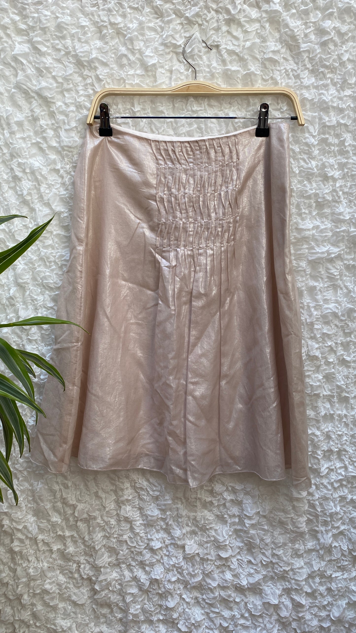 St. Emile Midi Skirt – Silk & Cotton (Size S)