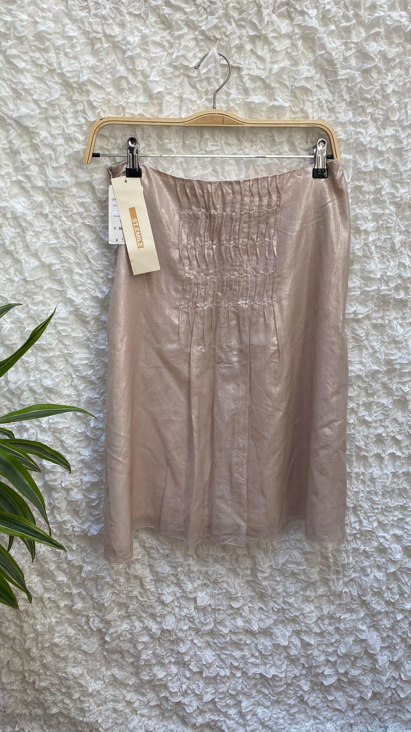 St. Emile Midi Skirt – Silk & Cotton (Size S)