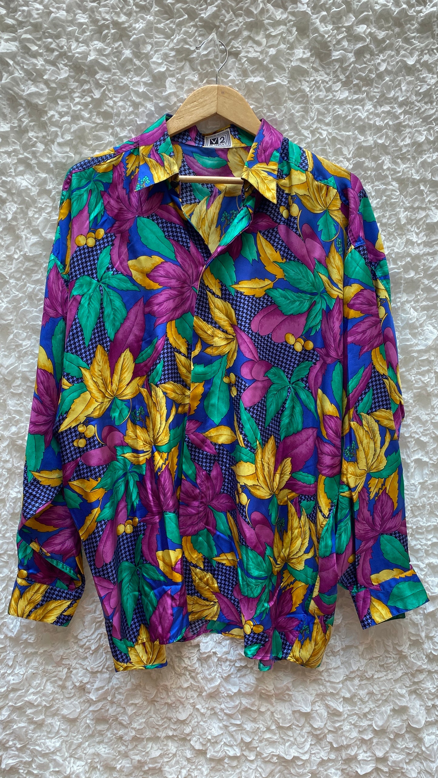 Vintage Versace Silk Shirt – 90s (Size L)
