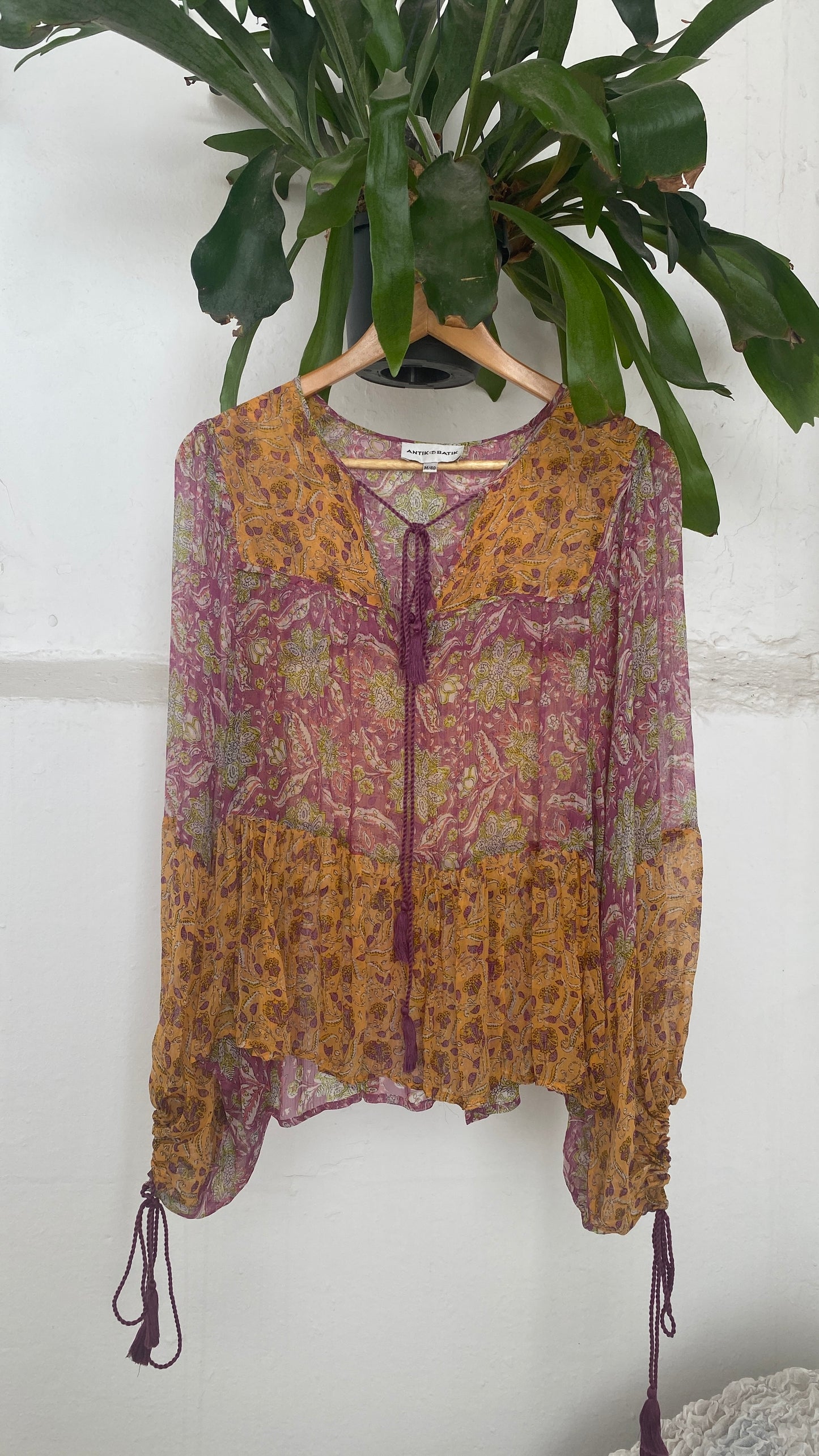 Antik Batik Bohemian Blouse – Size 38