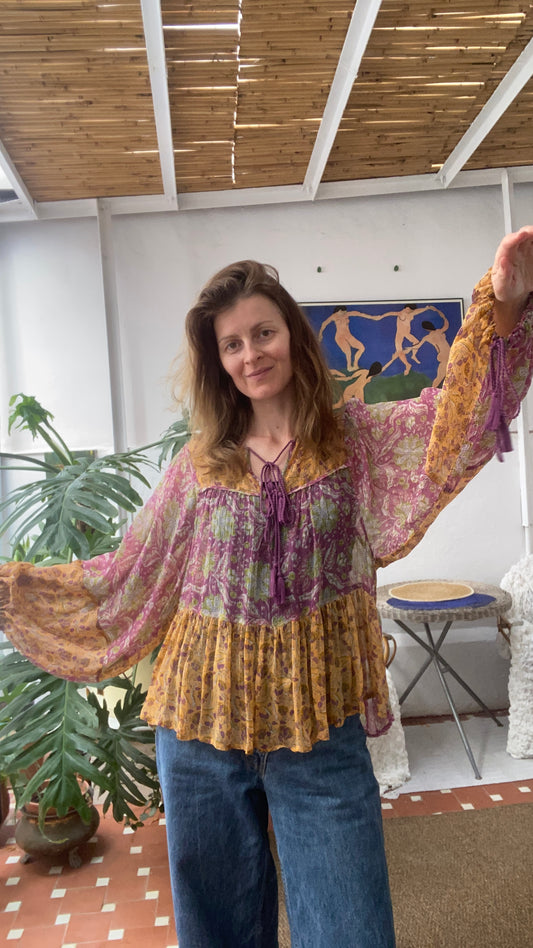 Antik Batik Bohemian Blouse – Size 38