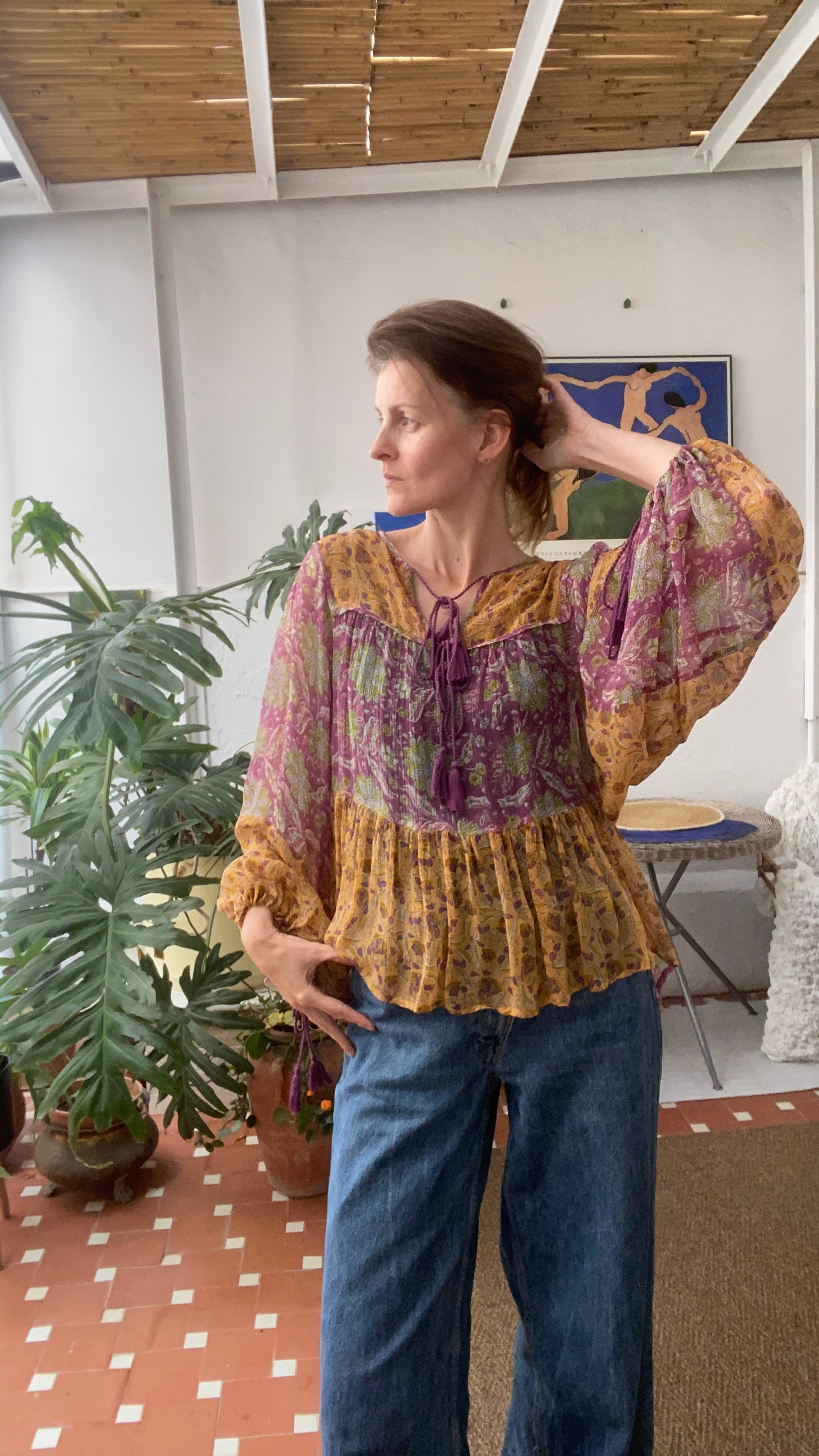 Antik Batik Bohemian Blouse – Size 38